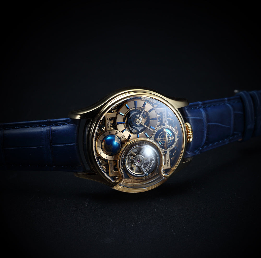 Stellar Imperial — an atmospheric view of its globe and tourbillon.