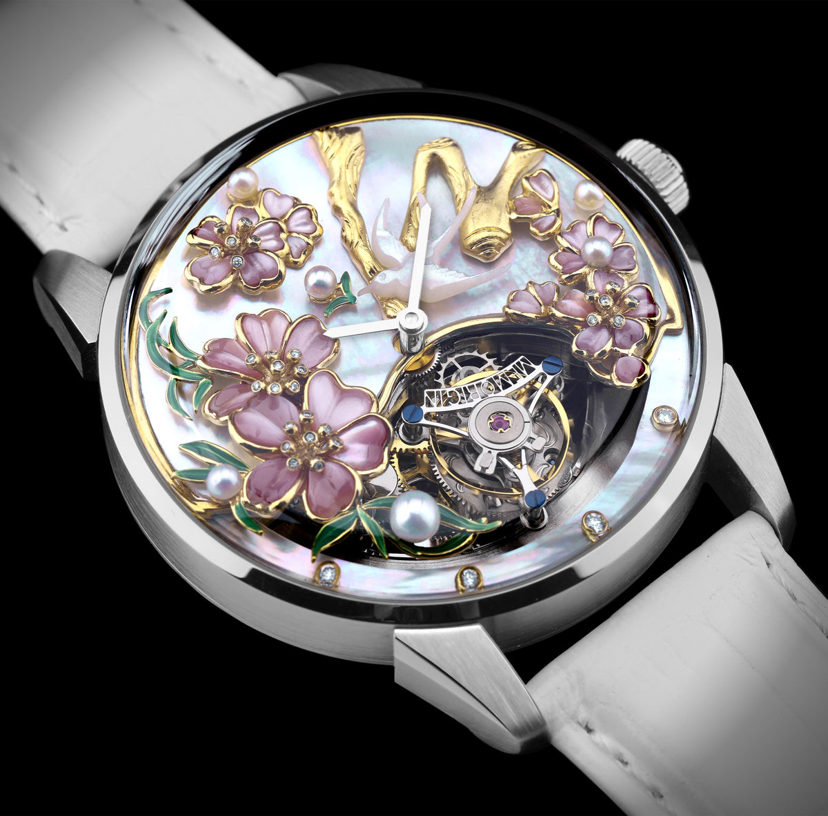 The Peach Blossoms and the Swallow Tourbillon Watch (Pre-Order)
