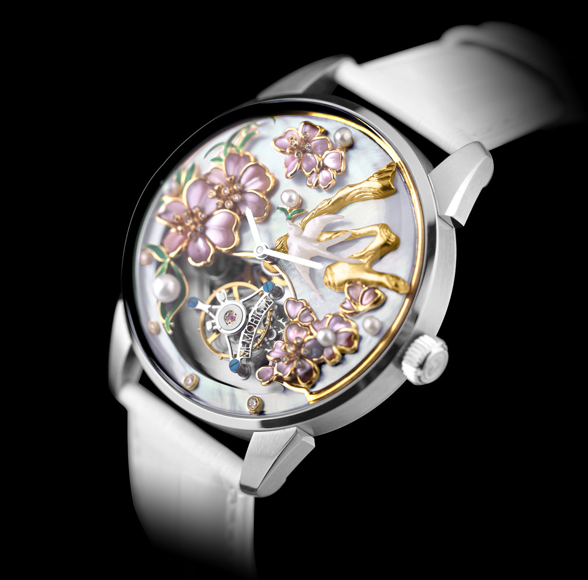The Peach Blossoms and the Swallow Tourbillon Watch (Pre-Order)