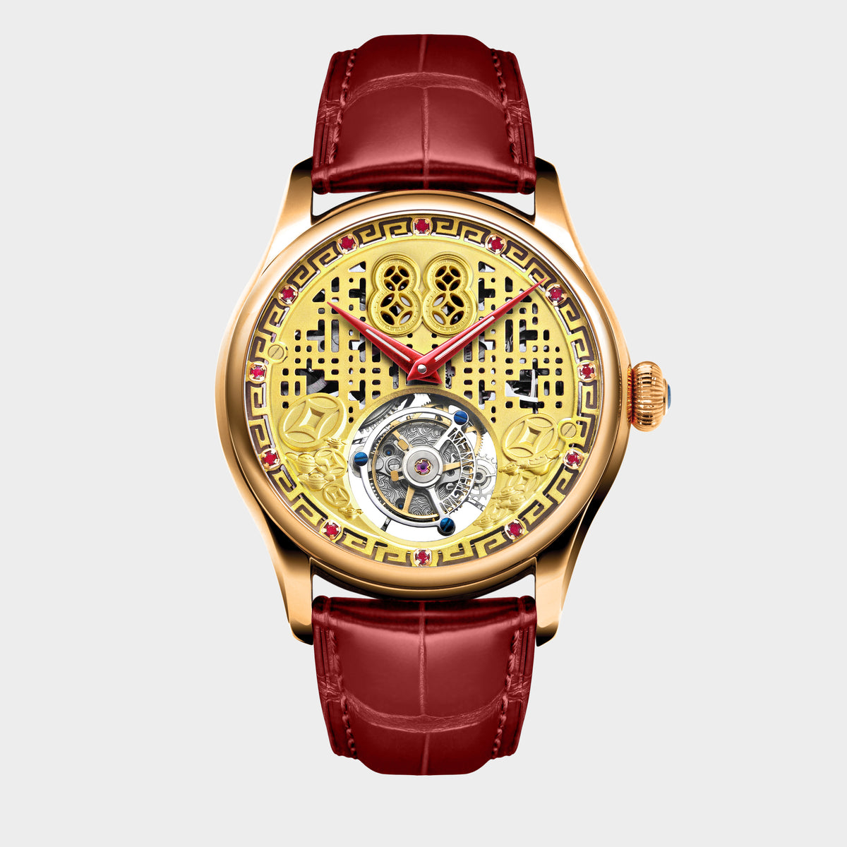 88 Happy Tourbillon Watch front view