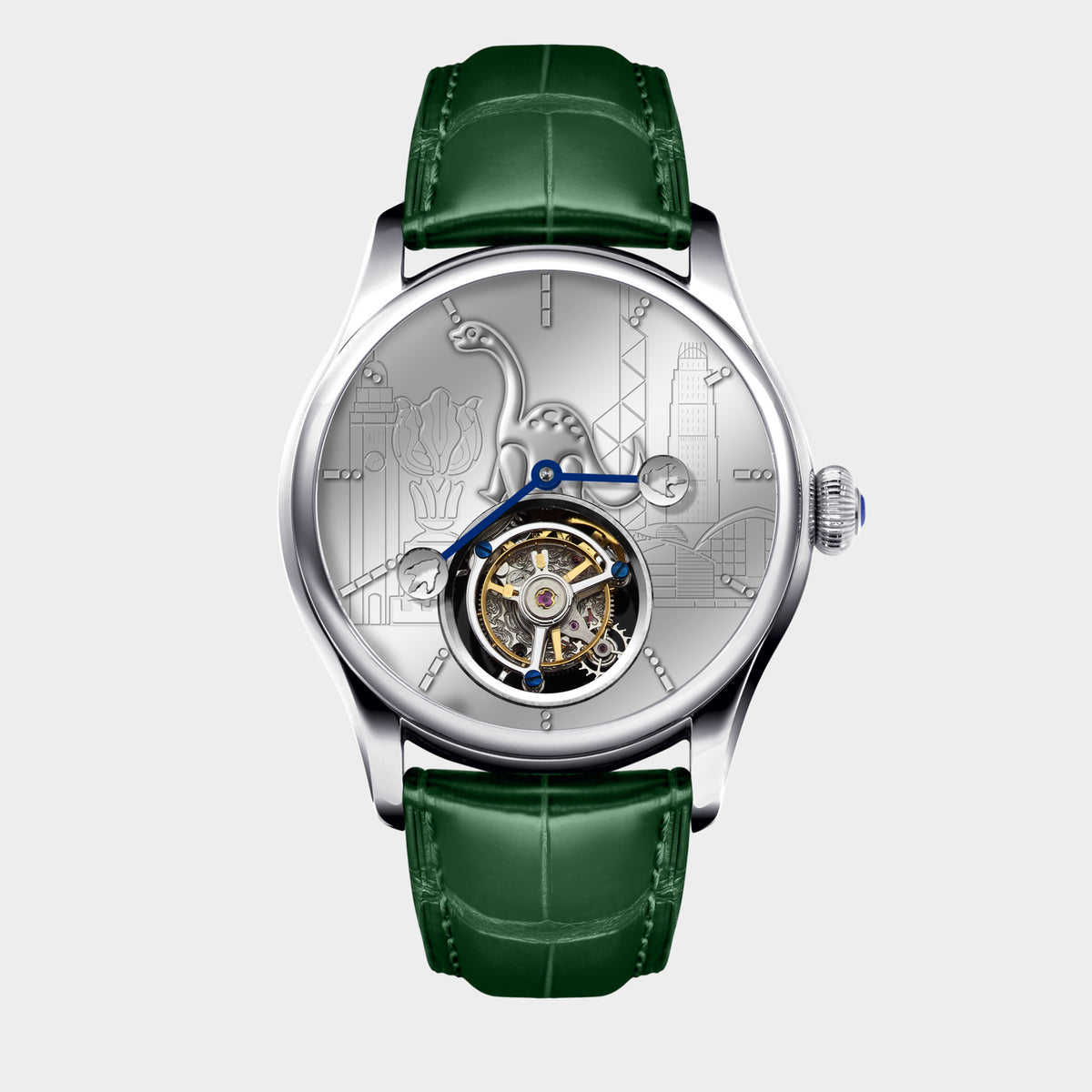 “The Legend of Dinosaur Big 8” Tourbillon front view