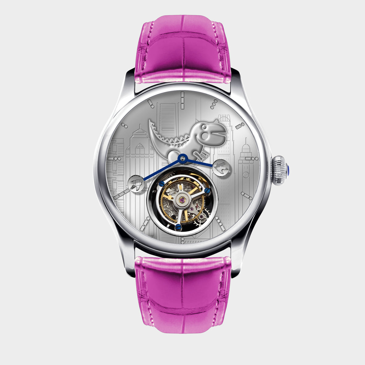 “The Legend of Dinosaur Big 8” Tourbillon front view