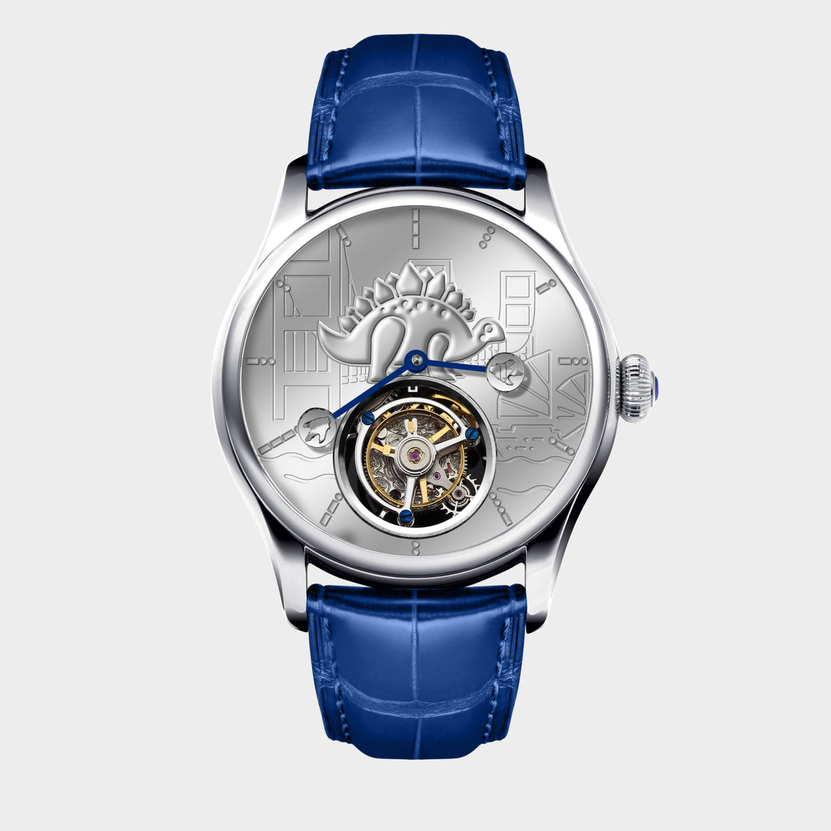 “The Legend of Dinosaur Big 8” Tourbillon front view