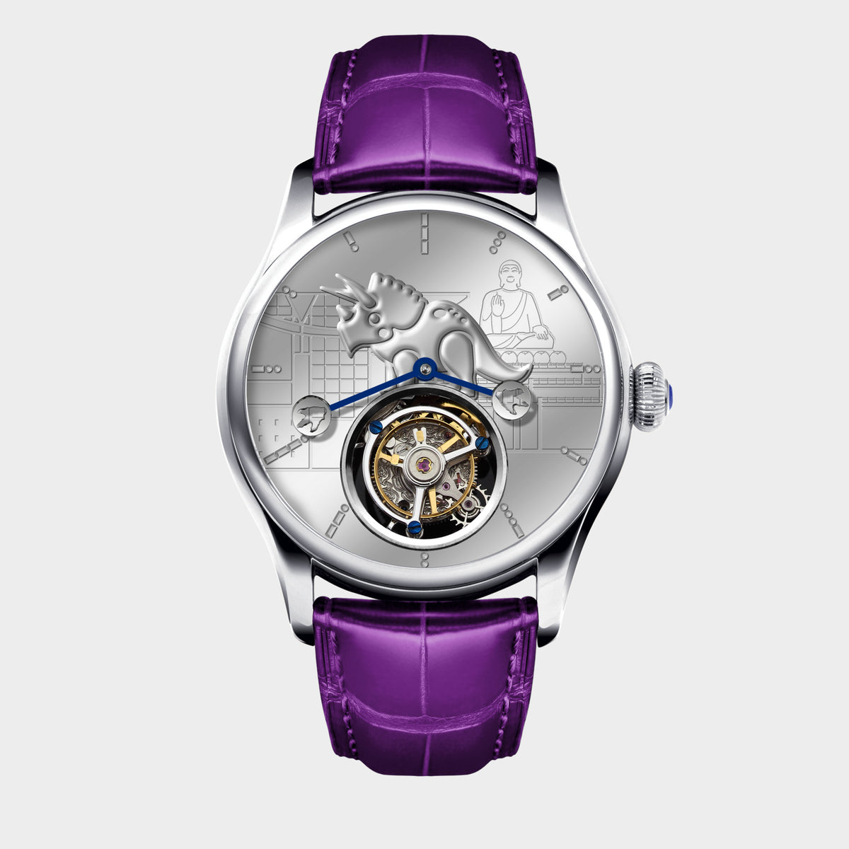 “The Legend of Dinosaur Big 8” Tourbillon front view