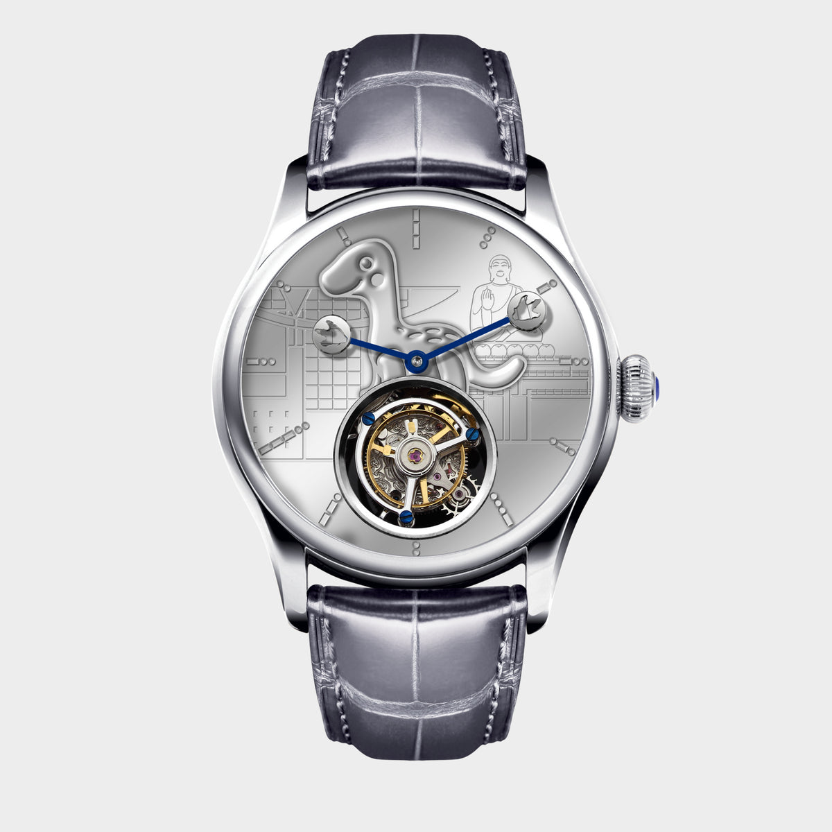 “The Legend of Dinosaur Big 8” Tourbillon front view