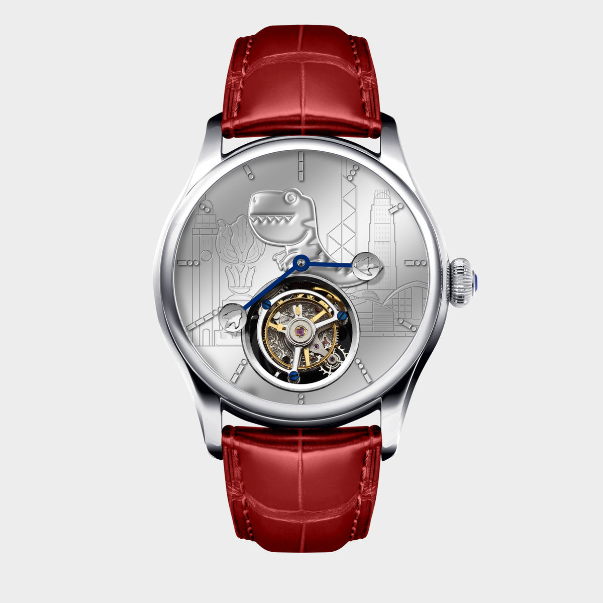 “The Legend of Dinosaur Big 8” Tourbillon front view