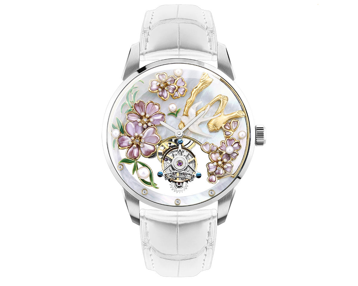The Peach Blossoms and the Swallow Tourbillon Watch (Pre-Order)