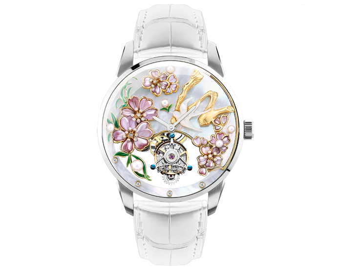 The Peach Blossoms and the Swallow Tourbillon Watch (Pre-Order)